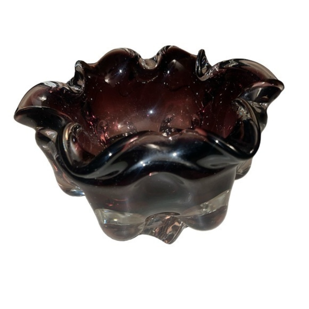 Purple murano bowl